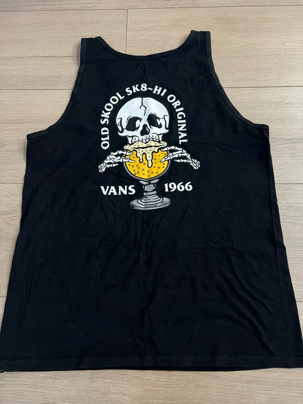 Mens Van Skull T-shirt Muscle Shirt size Large